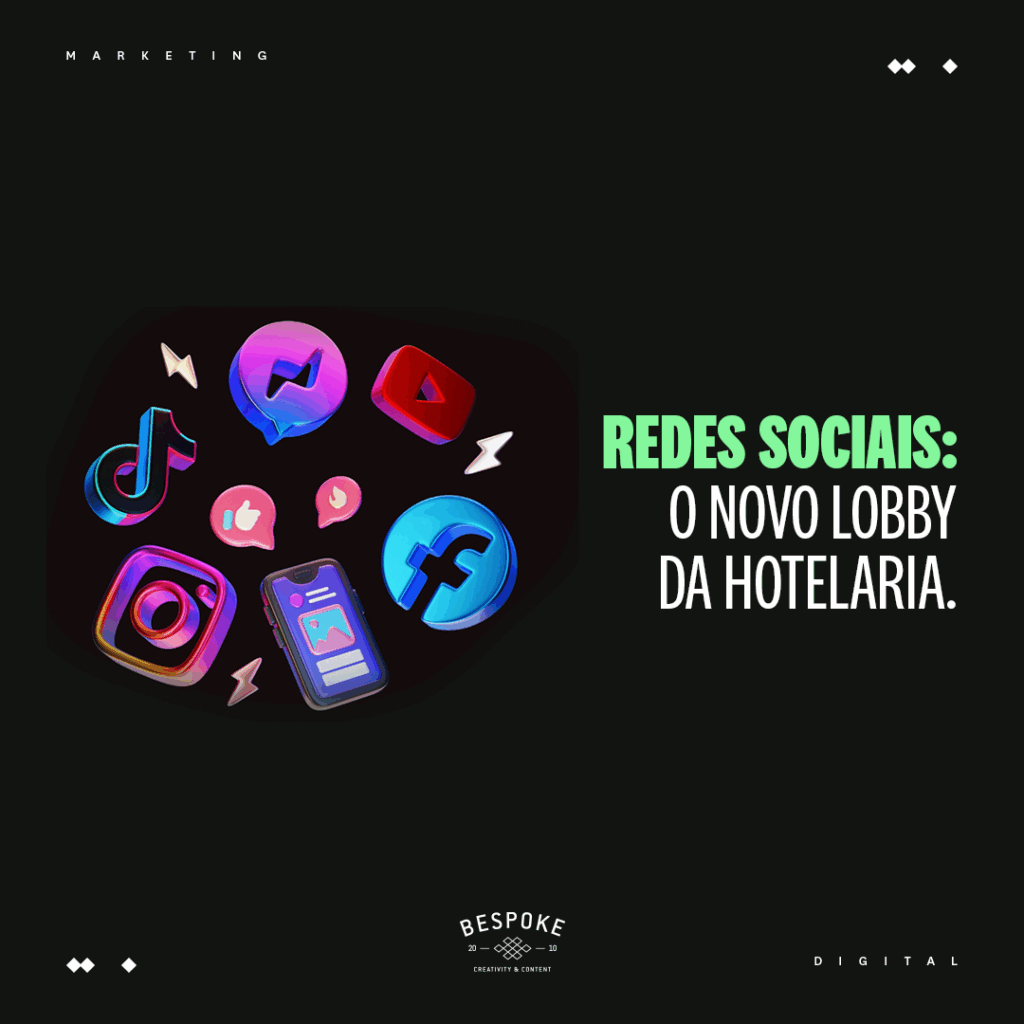 redes sociais na hotelaria